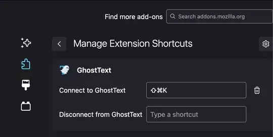 Screenshot for Manage Extension Shortcuts