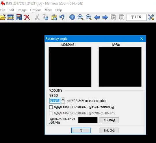 Gibberish text inside IrfanView dialog