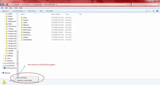 Right click on the left panel to find if you have "expand to current folder" checked