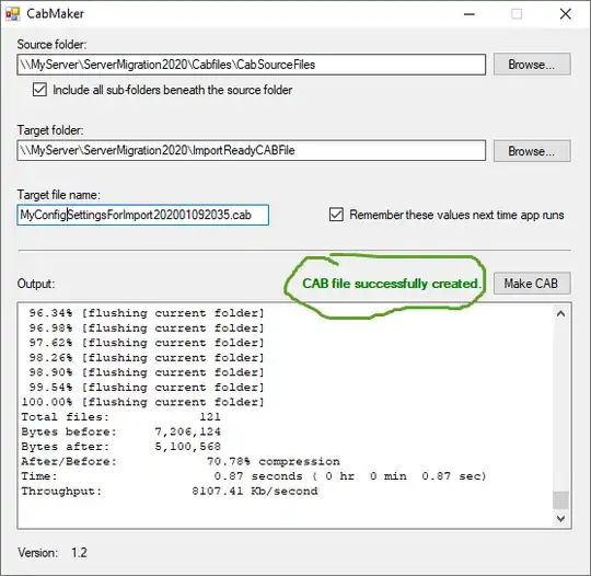 CabMaker GUI screen shot