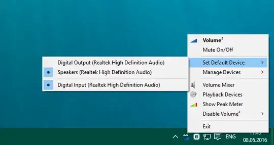 Volume2 Set Default Device TrayMenu