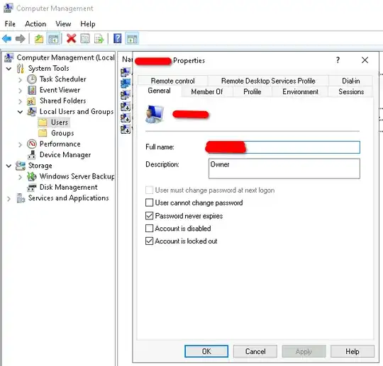 Local Computer Management Local User unlock