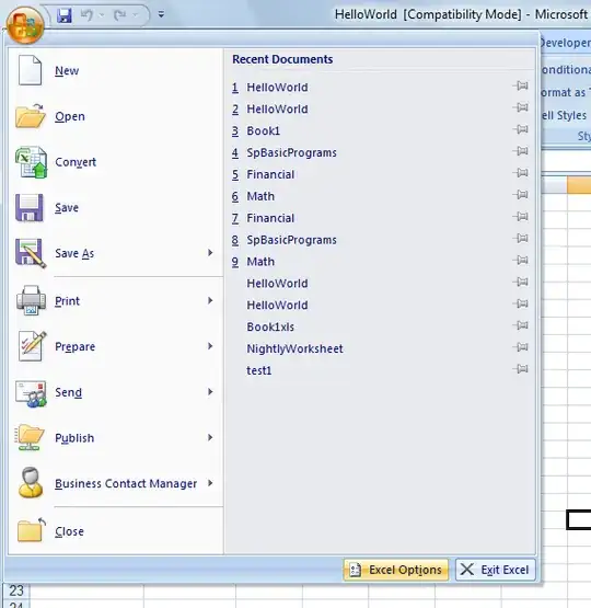 Microsoft Office Menu
