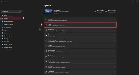 Go to Sound Settings