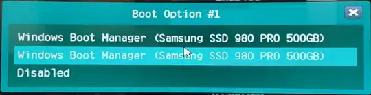 UEFI Windows Boot Options
