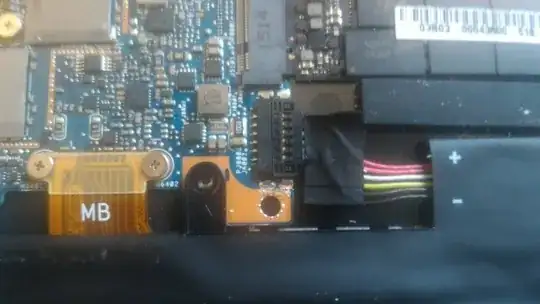 clip connecting motherboard and battery on Asus Zenbook ux305FA