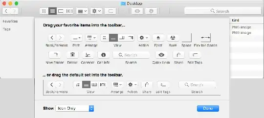 Drag Action item to be the first item