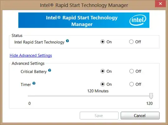 Intel RST screenshot