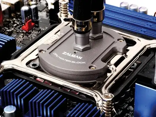 Zalman water-cooled CPU