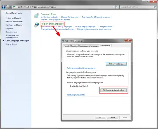 regional and language settings