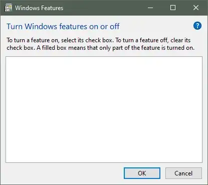OptionalFeatures.exe Blank