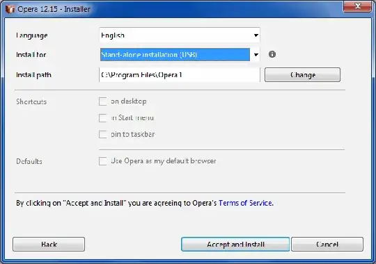 Opera stand-alone installation