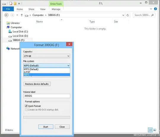 support shown in format utility