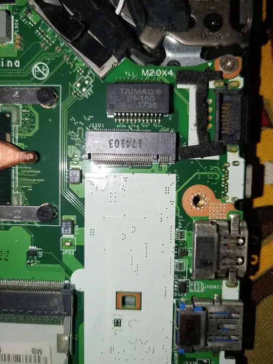 m.2 port on my laptop motherboard