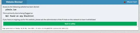 PiHole error message