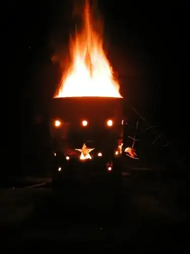 Ghetto oven made from barrel