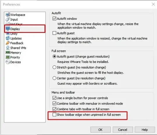 Screenshot of Preferences