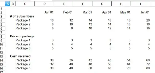 see example worksheet