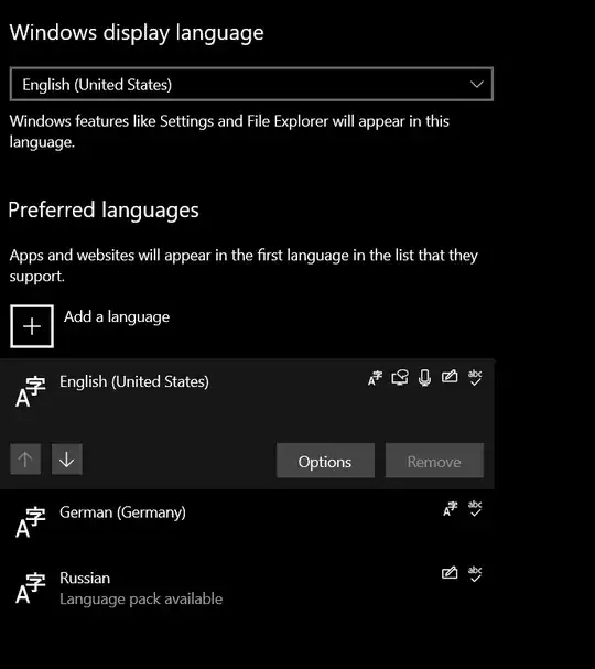 Language Settings
