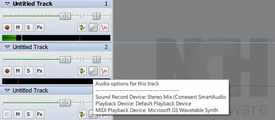 Audio track settings icon