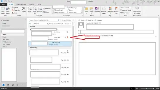 MS Outlook screenshot