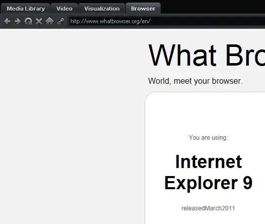 Winamp's Browser using IE9