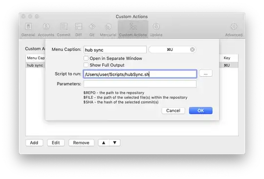SourceTree Custom Actions