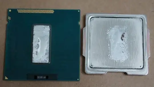 A delidded CPU