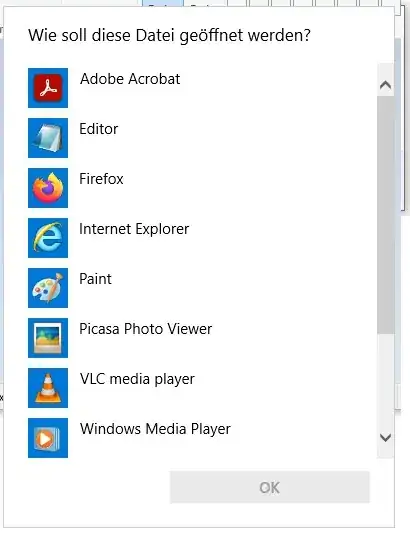 With which application do you want to open the file?