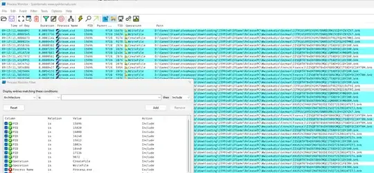 ProcMon capture of Steam