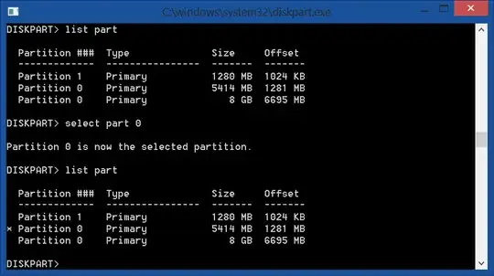DISKPART Screen Capture