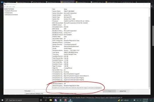 System Info page shows that there is a hypervisor.