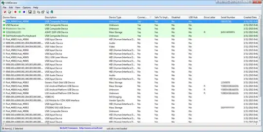 USBDeview Screenshot 1