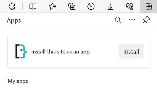Apps in Microsoft Edge
