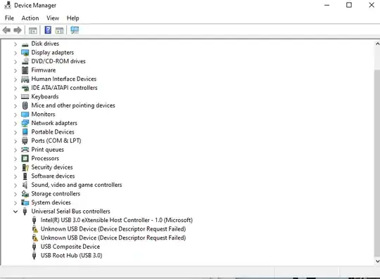 screenshot of my Device Manager, and how the USB drives look