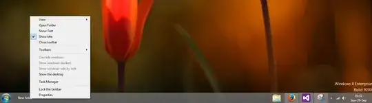 Pin Icons to right side of Windows Taskbar