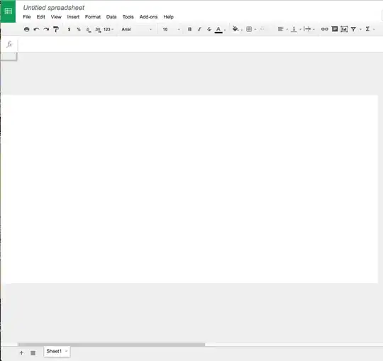 What my google spreadsheets looks like :(