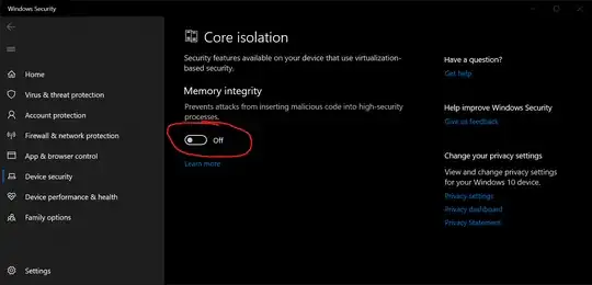 Windows Security screenshot