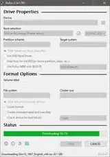 Rufus - image download progress