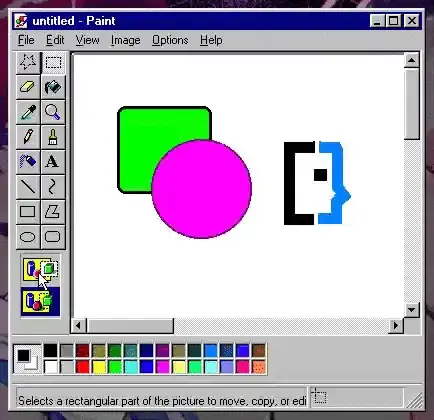 screen recording of both modes, in what is Technically Still Microsoft Paint