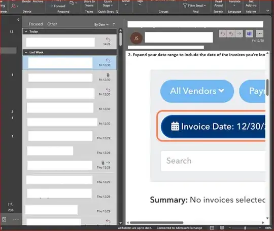 Insert image in email message. Large monitor screenshot is sized at original resolution