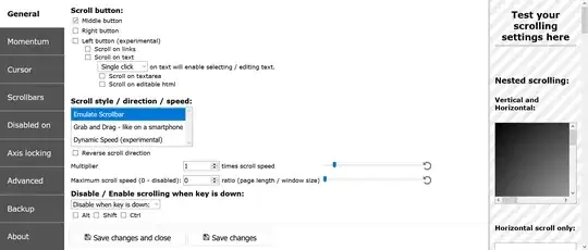 ScrollAnywhere Settings
