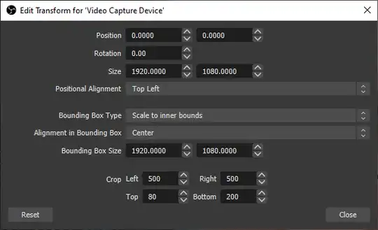 edit transform dialog