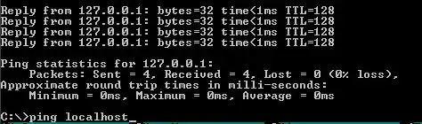 ping output in far file manager