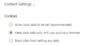 Keep local data only until you quit your browser