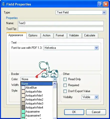 field properties dialog