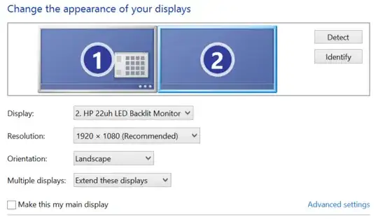 My screen resolution dialogue.