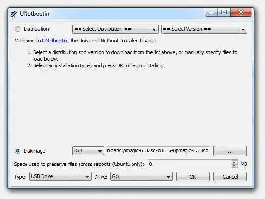 UNetbootin selecting an ISO image