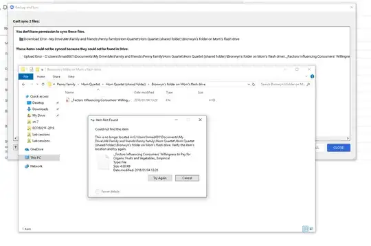 Error with deleting a file