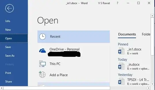 OneDrive in Microsoft Word